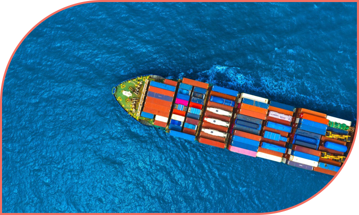 container ship at sea